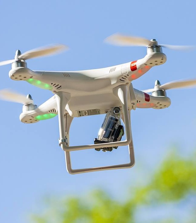 Grabación aérea con dron